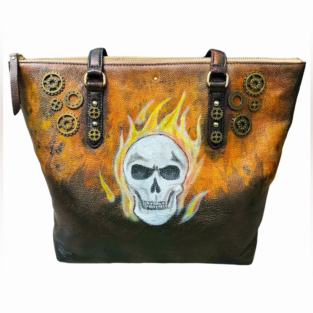 JoCruz™️ Custom painted/crafted Kate spade Tote